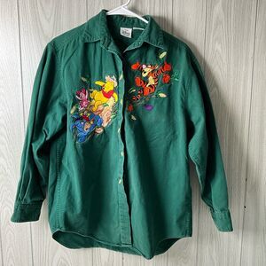 Disney Store Farmer Pooh/Tigger/Eeyoore Harvest Shirt Size Medium Women's